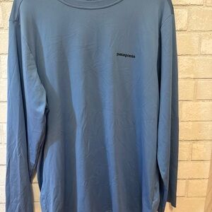 Patagonia Men's Long Sleeve Tee in Sky Blue